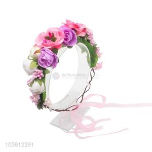 Hot Sale Children Simulation <em>Garland</em> Silk <em>Flower</em> Headband