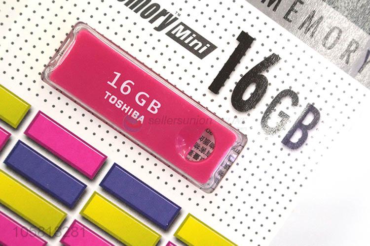 Fashion Colorful 16G USB Flash Drives Plastic USB Disk