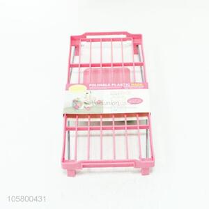 Custom Foldable Plastic Kitchen Storage Rack