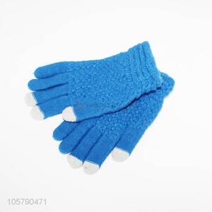 Hot sale adults acrylic knitted winter warm gloves