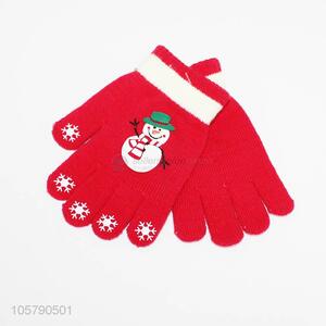 Popular design kids Christmas gloves for winter