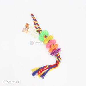 New Design Colorful Cotton Rope Chew Toy For Pet
