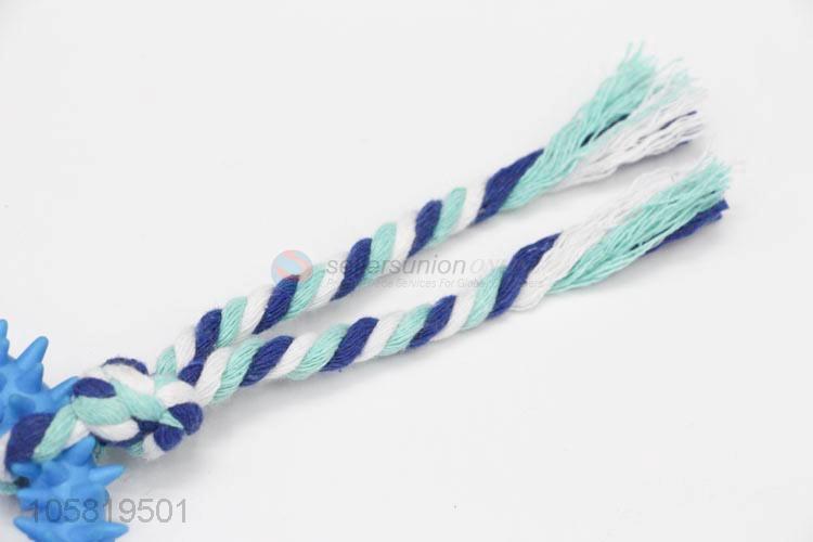 High Quality Round Pet Chew Toy With Cotton Rope