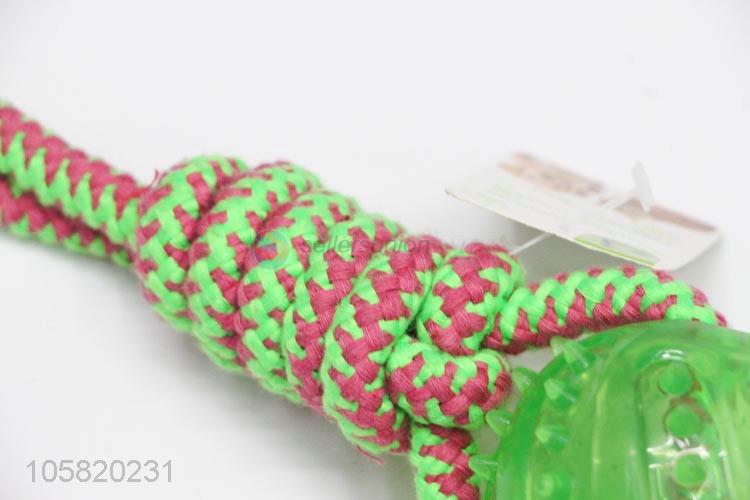 Custom Colorful Cotton Rope Chew Toy For Pet