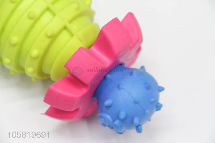 Popular Rubber Pet Toy Cotton Rope Chew Toy