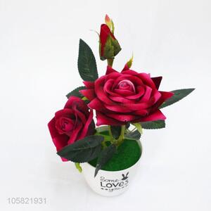 Hot New Products Decoration Home Artificial Rose Flower  Plant