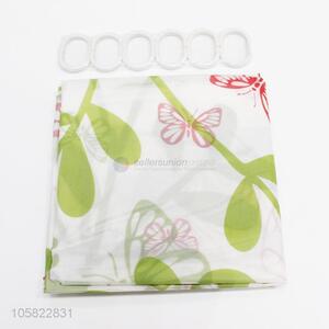 Best Price Butterfly Printing Bathroom Shower Curtain