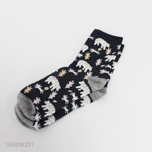 Chinese factories men's printing polyester socks