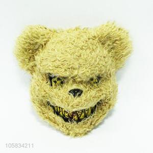 Wholesale yellow horror bear shape plastic mask for Halloween party