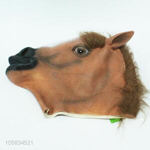 New design Halloween supplies horse shape latex mask