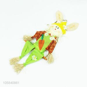 Low price eco-friendly rabbit shape scarecrow holiday decoration