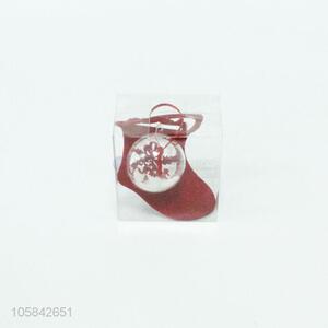 Unique Design Sock Shape Christmas Non-woven Pendant