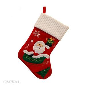 Top quality customized printed cheap christmas decoration sock