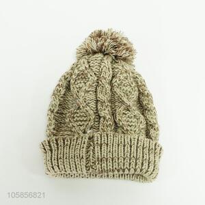 Low price high quality custom winter knitting hats for women