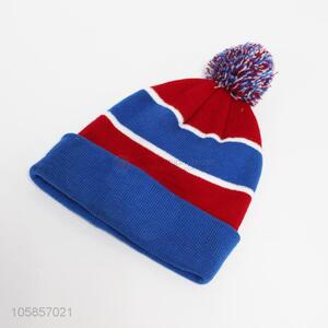 New design women striped knitted winter hats