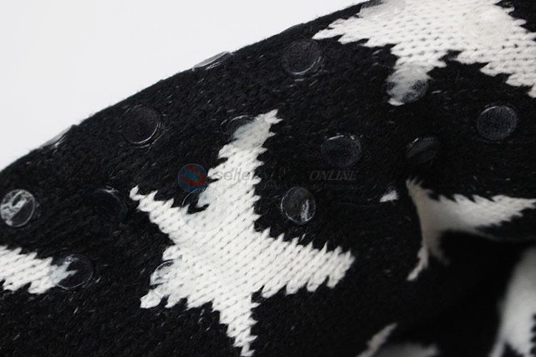 Wholesale Popular Star Pattern Winter Ski Socks Non-slip Floor Home Socks