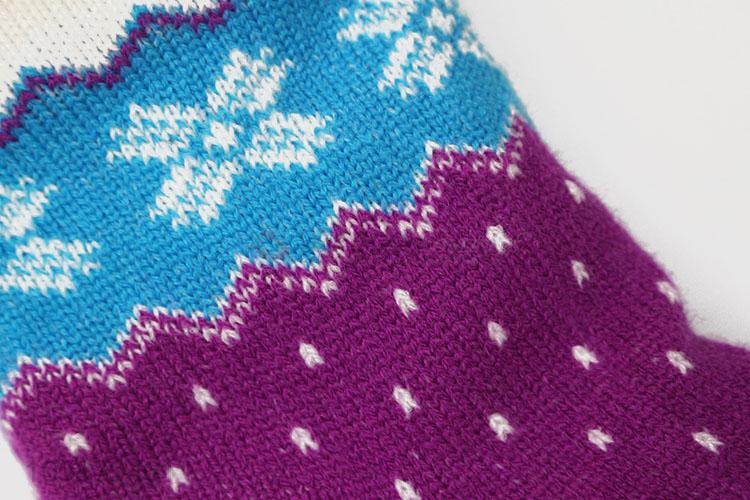 China Wholesale Purple Warm Comfort Ski Socks&Floor Sock