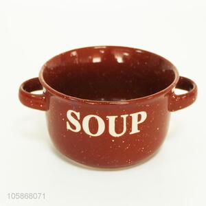 Wholesale Top Quality Ceramic Bowl Double Ear Bowl