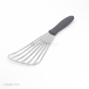 Hot sale stainless steel slotted turner with plastic handle