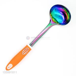Cheap and good quality plastic handle ladle soup spoon kitchen ladle