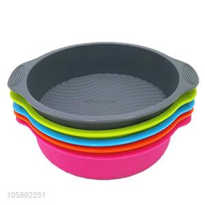 Fashion designed 9 inch round silicone microwave cake pan
