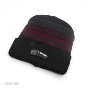 New Arrival Plush Lining Winter Warm Beanie For Man