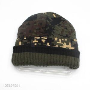 Latest Knitted Camouflage Beanie Winter Warm Cap