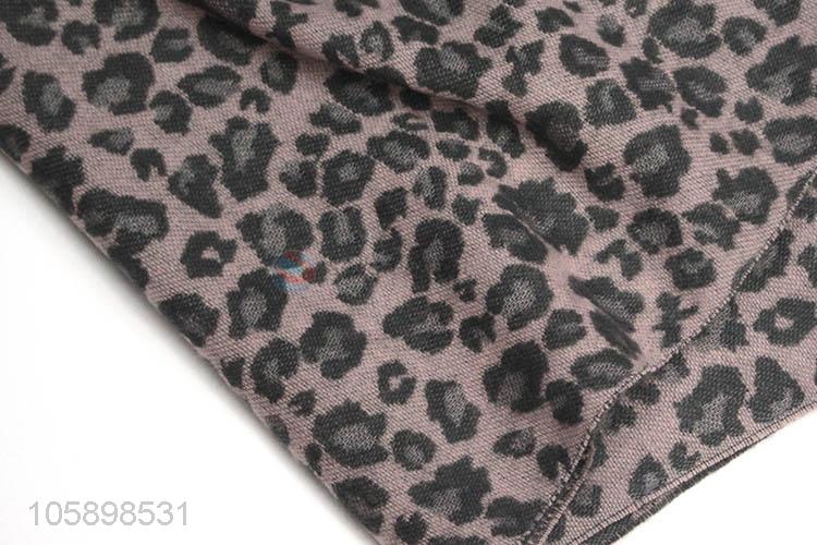 China wholesale leopard  pattern winter warm women scarf