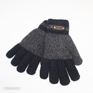 Cheap and high quality  winter warm men's knit gloves