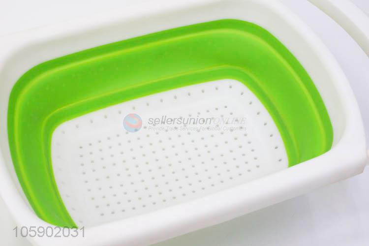 China suppliers extensible vegetable&fruit washing drain basket