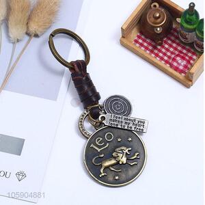 China manufacturer personalized retro leo pendant key chain