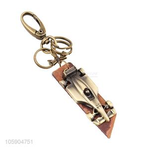 Top manufacturer 4x4 vehicle alloy pendant key chain leather key ring