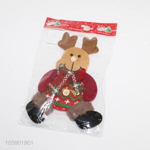 Promotional cute christmas elk pendant party decor