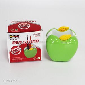 Best prices latest apple shaped plastic desk pen holder