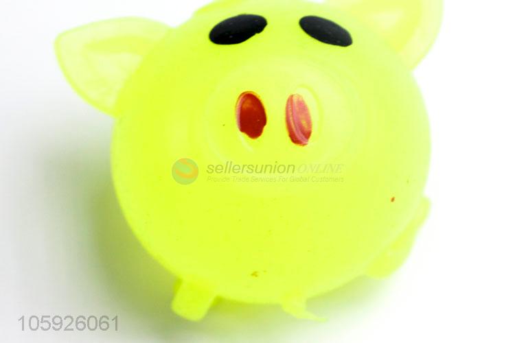Good quality kids stress toy pig head venting ball