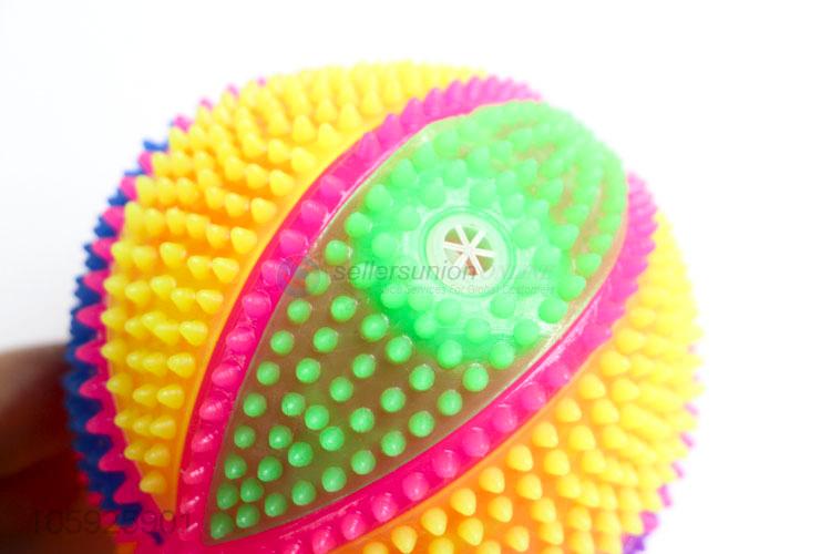 Customized cheap children TPR toy ball spiky colorful ball
