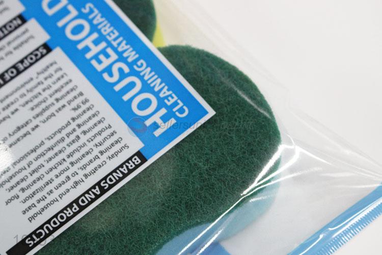 High Quality 3pcs Scouring Pad with Hold For Kitchen