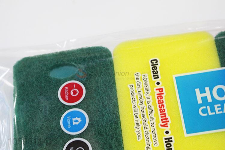 New Arrival 3pcs Household Scouring Pad with Hold
