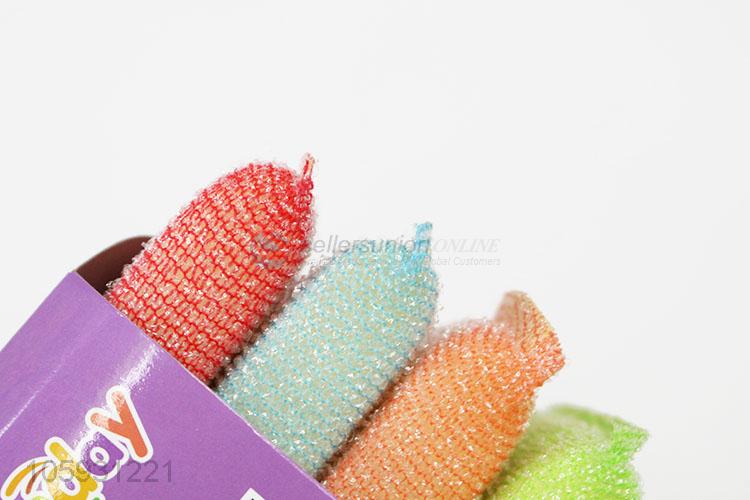 Factory Sales 4pcs Dish Cleaning Cloth Scouring Pads