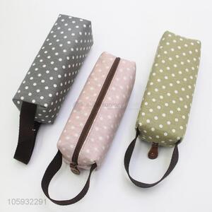 Factory Direct High Quality Dot Pattern Pen Bag Cosmetic Makeup Travel Bag