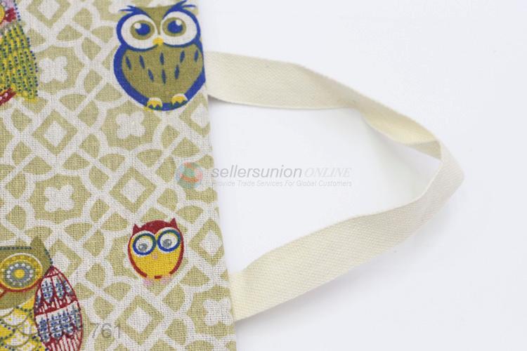 Direct Price Owl Pattern A4 Paper Portable Pocket Bill Pouch File Bag