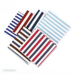 Color Striped Pattern Business <em>Handkerchief</em> For Man