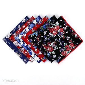 Wholesale Flower Pattern Cotton <em>Handkerchief</em> For Man