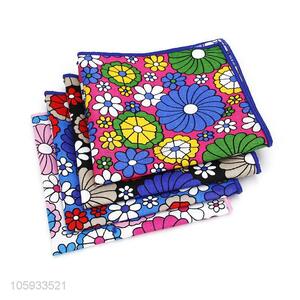 Best Selling Flower Pattern Cotton <em>Handkerchief</em> For Man
