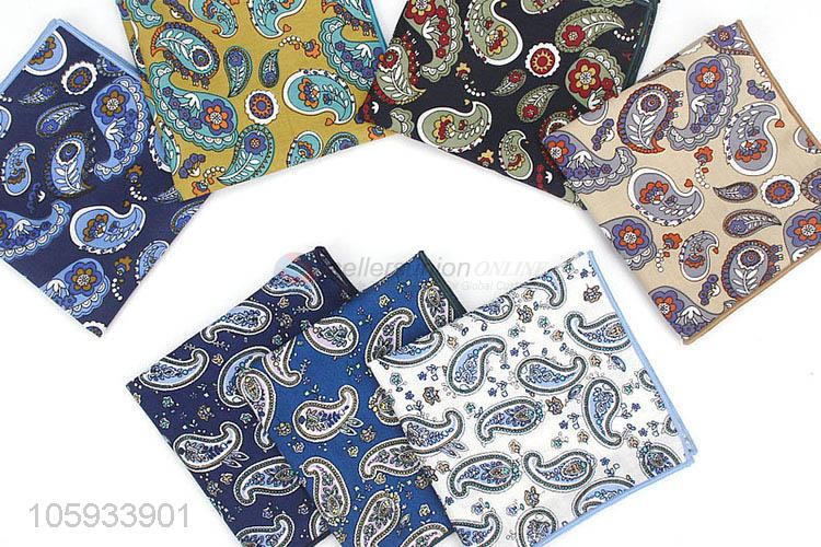 Wholesale Suit Pocket Square Cotton Handkerchief