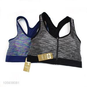 Wholesale Breathable Sports Bra With Zipper For Women
