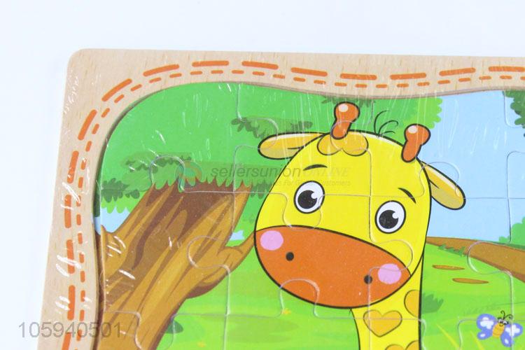 Excellent Quality Cartoon Pattern Educational Wood Puzzle for Baby