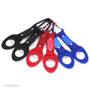 Direct factory silicone water bottle holder carabiner hook