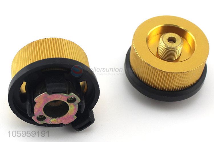 Split furnace converter connector auto-off gas cartridge tank cylinder adapter