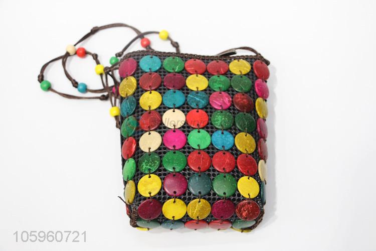 New Style Colorful Beads Messenger Bag